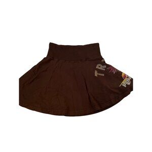 Banana Moon Tropic Paradise Brown Flared Skirt Women's Size M Y2K